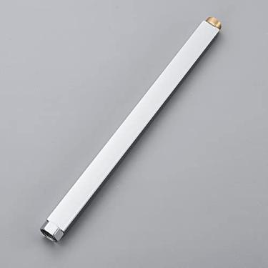 Imagem de 1pcs ORB/Chrome/Pincelado Nickle/Gold/Antique Brass Finish 12-inch (30cM/40cm) Tubo de extensão de faucet de chuveiro, cromo 40cm