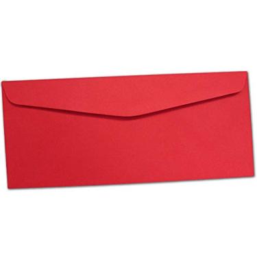 Imagem de Envelopes vermelhos brilhantes de Natal - Tamanho #10 - Pacote com 25