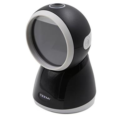Imagem de TEEMI 1D 2D Scanner de código de barras de apresentação sem as mãos, um sensor de alta resolução QR Code USB com fio automático para PC POS Mac OS suporta código de barra de movimentação, TMSL-70