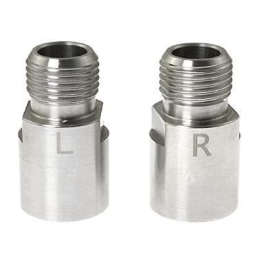 Imagem de RLECS 1 par de extensores de pedais de bicicleta espaçadores de pedais de bicicleta 20 mm/0,79 polegadas para equipamentos de equitação, pedais de bicicleta de estrada MTB prata