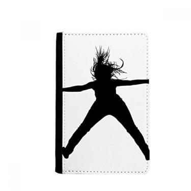 Imagem de Suporte para passaporte de educação física para esportes saltando capa carteira bolsa para cartão, Multicolorido.