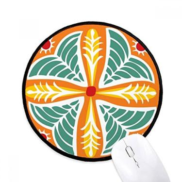 Imagem de DIYthinker Flores México Totems Civilização Antiga Mouse Pad Desktop Escritório Tapete Redondo para Computador