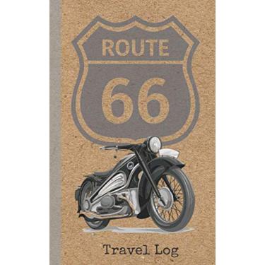 Imagem de Travel Log/Journal/Notebook "Route 66" Small Travel Log/Notebook: 140 Pages of 5" x 8" Lined and Grid Paper for Travel Journaling and Notetaking
