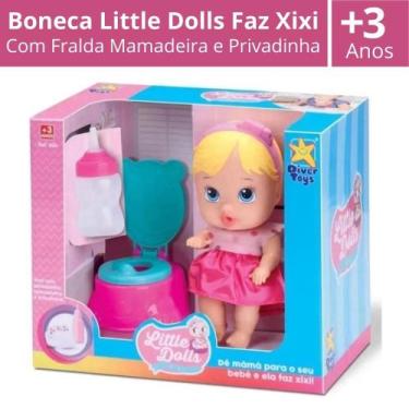 Imagem de Boneca Bebê Little Dolls Faz Xixi Alive Menina - Divertoys