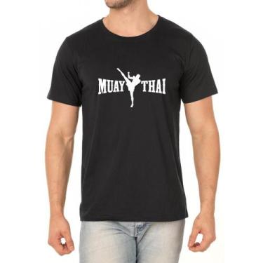 Imagem de Camiseta Masculina Algodão Muay Thai Conforto Leve Casual - Ragor