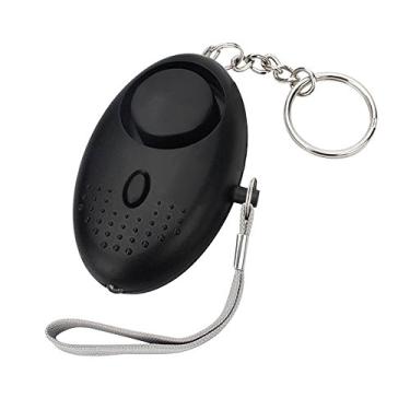 Imagem de Galori Alarme pessoal 120-130dB Som Seguro de Emergência de Segurança Auto-Defesa Alarme Keychain LED Lanterna para Mulheres Meninas Crianças Idosos Explorer, preto, 1 pacote