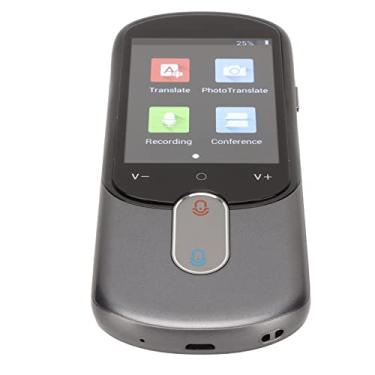 Imagem de Dispositivo Tradutor de Idiomas, Tela Sensível Ao Toque Portátil do Tradutor Inteligente HD de 2,88 Polegadas RAM 1 GB ROM 4 GB para Negócios (Cinza)