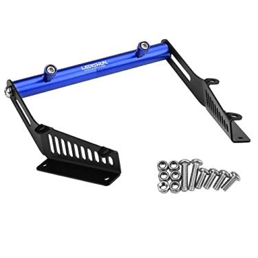 Imagem de LEDISHUN Guidão de motocicleta Cross Bar Volante Alavanca de Força Liga de Alumínio Suporte de Navegação de Guiador Para S.uzuki GSX250R 2017-2022 (azul)