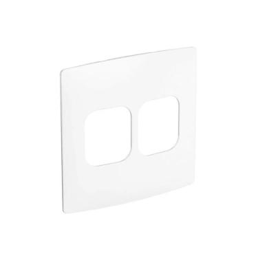Imagem de Placa 2+2 Postos 4x4 Sugar Branco Gloss Nereya Ref.663443 - Pial