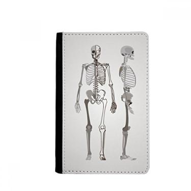 Imagem de Carteira porta-cartões com desenho de esqueleto humano pessoas porta-passaporte Notecase Burse