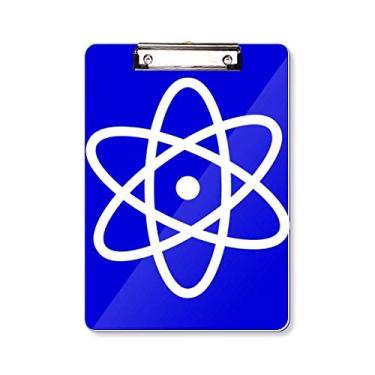 Imagem de Pacote Azul Quadrado Aviso Mark Prancheta Pasta Bloco de Escrita Placa de Apoio A4