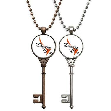 Imagem de OFFbb-USA Diferencial de compreensão de maquiagem curativo chaveiro colar pingente joias decoração de casal