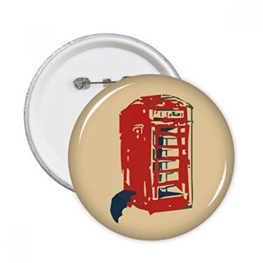 Imagem de Guarda-chuva para cabine telefônica, chuva, broches, emblema, emblema, acessório, decoração, 5 peças
