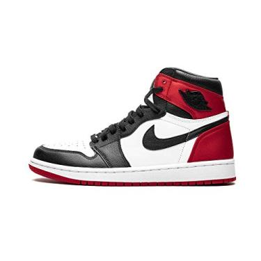 Imagem de Nike Jordan sapatos femininos Air Jordan 1 Mid SE Light Club CW1140-100, Preto/preto-branco-vermelho universitário, 10