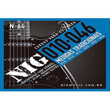 Imagem de Cordas Para Guitarra, Rouxinol, 010/046, Tradicional