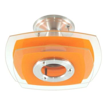 Imagem de Luminária Plafon - Ovalado Laranja - Sala Cozinha Quarto