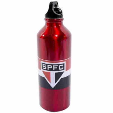 Imagem de Garrafa De Alumínio Com Prendedor 500ml - São Paulo SPFC-Unissex