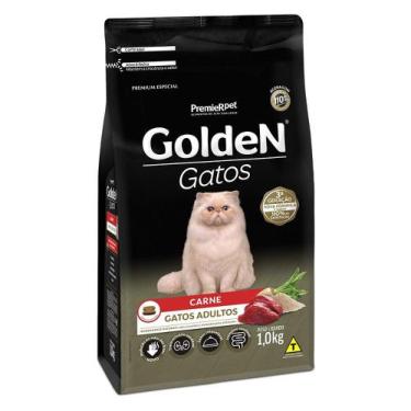 Imagem de Ração Seca Premier Pet Golden Gatos Adultos Carne - 1 Kg