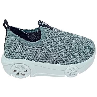 Imagem de Tênis Bebê Led Molekinho Dupla Frontura Libia Cor:Cinza;Tamanho:19