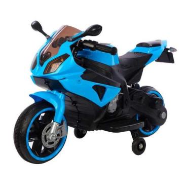 MOTO ELETRICA XT3 6V DUAS MARCHAS AZUL BANDEIRANTE 2700