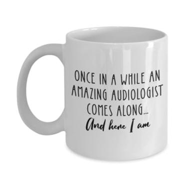Imagem de Caneca de café audiologista, caneca de presente de audiologista, caneca de chá de especialista em aparelho auditivo, caneca de chá especialista em som, caneca com logotipo de audiologista, ideia de presente de aniversário de Natal (325 ml)