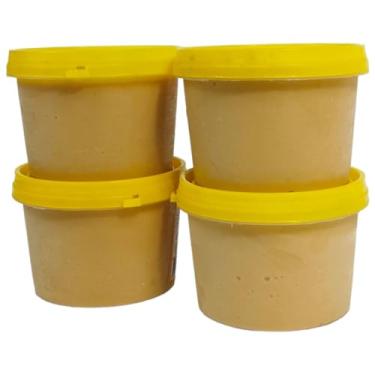 Imagem de Mel Melado De Cana Batido Mel Doce Geléia 4x400gr Pipoca