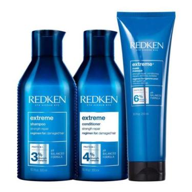 Imagem de Kit Redken Extreme Shampoo300ml+Condicionador300ml+Mascara250gr