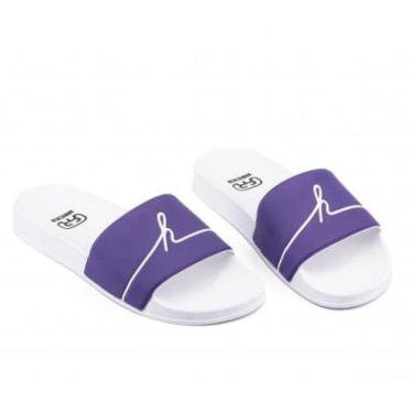 Imagem de Chinelo Slide Hocks Filigrama Purple White Roxo e Branco