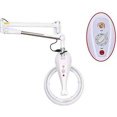 Imagem de 950w montagem na parede orbitando secador de cabelo profissional processador de cor do cabelo acelerador placa aquecedor salão barbeiro casa cabeleireiro capuz ajustável 56sensacional