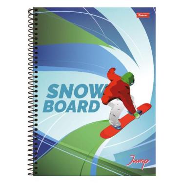 Imagem de Caderno Jump - Snow Board - 15 Matérias - Foroni