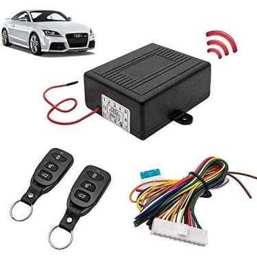 Imagem de TOTMOX Kit de caixa de controle central remoto, sistema de entrada universal sem chave de carro de 12 V kit de trava de porta central com 2 controles remotos, 60 a 100 metros