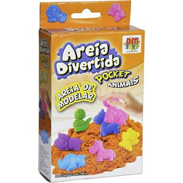 Imagem de Massinha Areia Divertida Pocket Animais - 150grs - Dm Toys