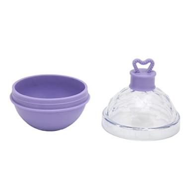 Imagem de Molde de bola de gelo, fundo macio, forma fofa, forma redonda, formas de gelo, bandejas de cubos de gelo para vinho, café, frutas, chá, leite (roxo)