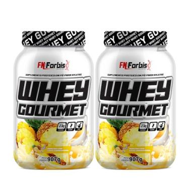 Imagem de Kit 2X Whey Protein Gourmet 907g Pote - FN Forbis Nutrition (Único, Abacaxi com Leite Condensado)
