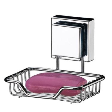 Imagem de Saboneteira Suporte Porta Sabonete Em Barra Com Ventosa Banheiro Lavabo Aço Inox - 7003...