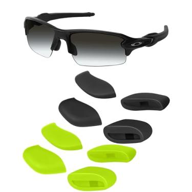 Imagem de Mryok Protetor nasal de reposição para óculos de sol Oakley Flak XS OJ9005 – Opt, Verde e preto, One Size