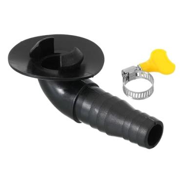 Imagem de PATIKIL Conector de mangueira de drenagem de ar condicionado de 20 mm, 1 conector de drenagem universal com aro de fixação para torneira de unidade AC de janela mini-dividida, branco estilo 8