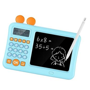 Imagem de Calculadora digital com WordPad, imagens de educação infantil, calculadora de algoritmo inteligente, uso doméstico, tablet de escrita (azul)