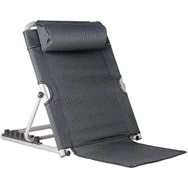 Imagem de Cadeira de apoio de encosto de cama ajustável - Jarler Cadeira de cama de elevação de 6 graus sentada, cunha de descanso traseiro para recuperação de idosos (tecido Oxford, preto)