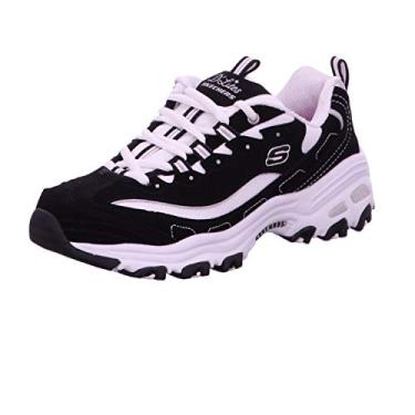 Imagem de Skechers Tênis feminino D'Lites Biggest Fan Fashion, Biggest Fan preto/branco, 5