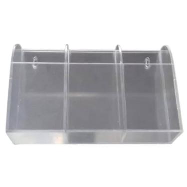 Imagem de Porta controle tv ar condicionado suporte parede 3 nichos