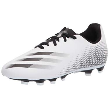 Imagem de Tênis de Futebol Infantil adidas X Ghosted.4 Firm Ground, White/Black/Silver, 5.5 Little Kid