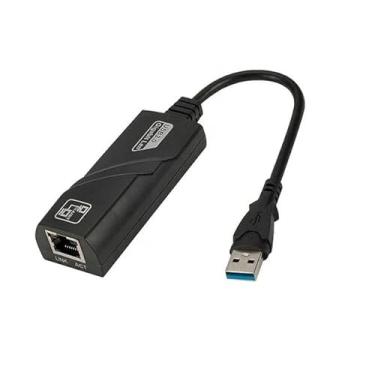 Imagem de Adaptador de Rede USB 3.0 Gigabit Lan Ethernet RJ45 Placa de Rede Externa 10/100/1000mbps Desktop, Notebook, Macbook (USB 3.0) Dysa Shopp