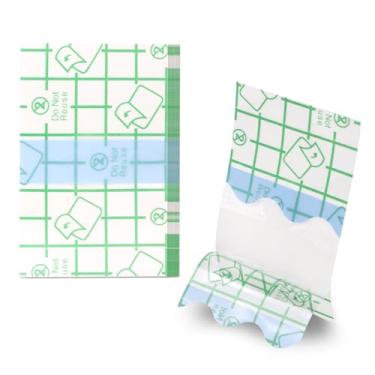 Imagem de 150 peças de adesivos de ouvido à prova d'água, protetores de ouvido retangulares, protetores de ouvido com proteção contra água, protetores de ouvido para banho de natação para adultos (transparente,