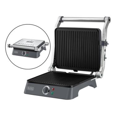 Imagem de Sanduicheira Grill Eletrico Gourmand Chapa 220v Black Decker G1400, Grill Eletrico, Sanduicheira, Grelhados, Black+Decker, Antiaderente, Chapa, Promoção, Preço Baixo, Envio Rápido