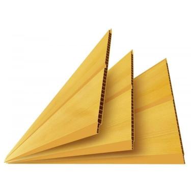 Imagem de Kit 50 Caixas com 300 M² Forro de Pvc Polifort 8mm X 20cm X 3m m² Cerejeira