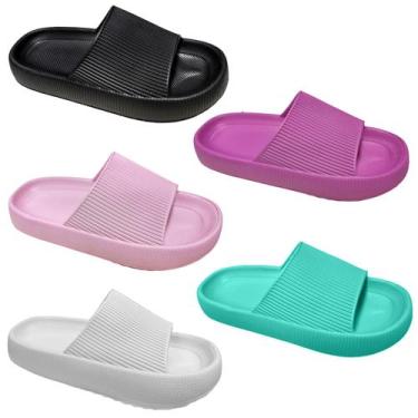 Imagem de Sandalia chinelo nuvem massageador anatomico slide Yvate BGX71X, Preto