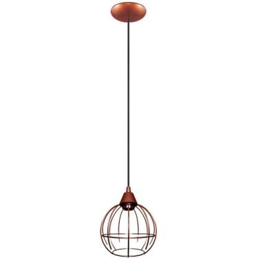 Imagem de Pendente Aramado Spider Cobre Grande Sala Quarto cozinha - CM GLASS - 