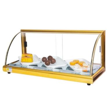 Imagem de A-VF77 - Vitrine fria Alfa 77cm Dourada com 16 Gelo-X - Bivolt - Omega