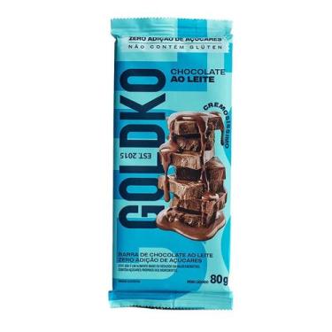 Imagem de Chocolate Ao Leite Sem Açúcar Goldko 80g